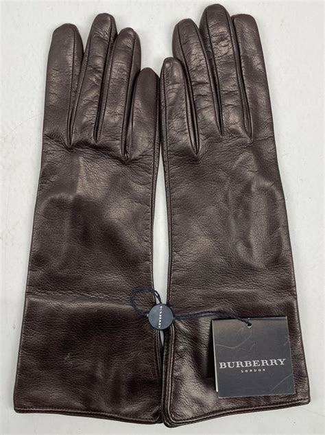 burberry gloves women's|Burberry women's leather gloves.